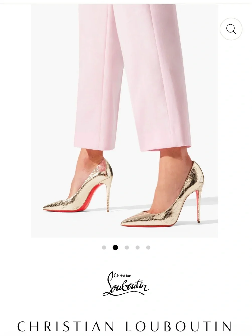 Kate 100 Gold Metallic Pumps Christian Louboutin Metallic Textured Pointed-Toe
